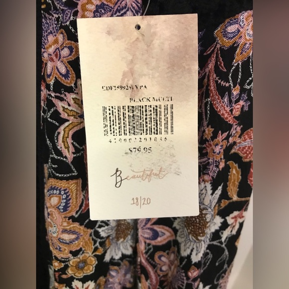 A Beautiful Soul Floral Dress Top Women’s Plus 18/20 New with Tags - Picture 10 of 10